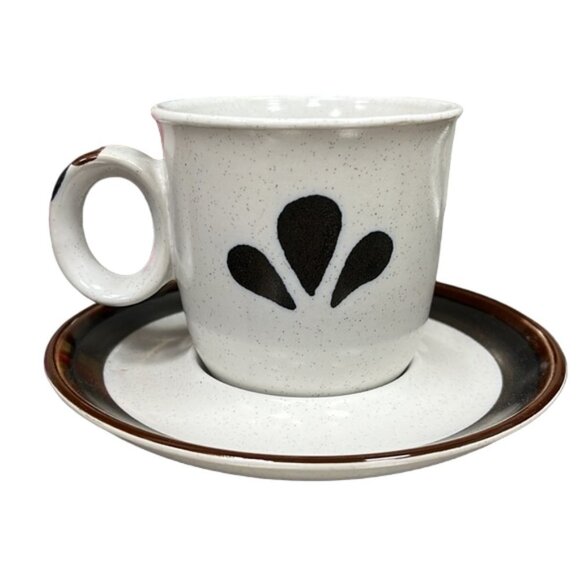 Noritake Stoneware RIVIERA Made in Japan Tea Coffee Cup and Saucer - Picture 2 of 8